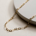 Gold Filled Oval Links Paperclip Necklace