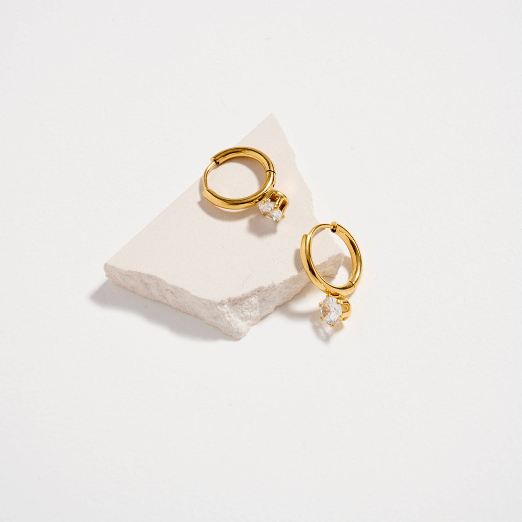 Drop Hoop Earrings