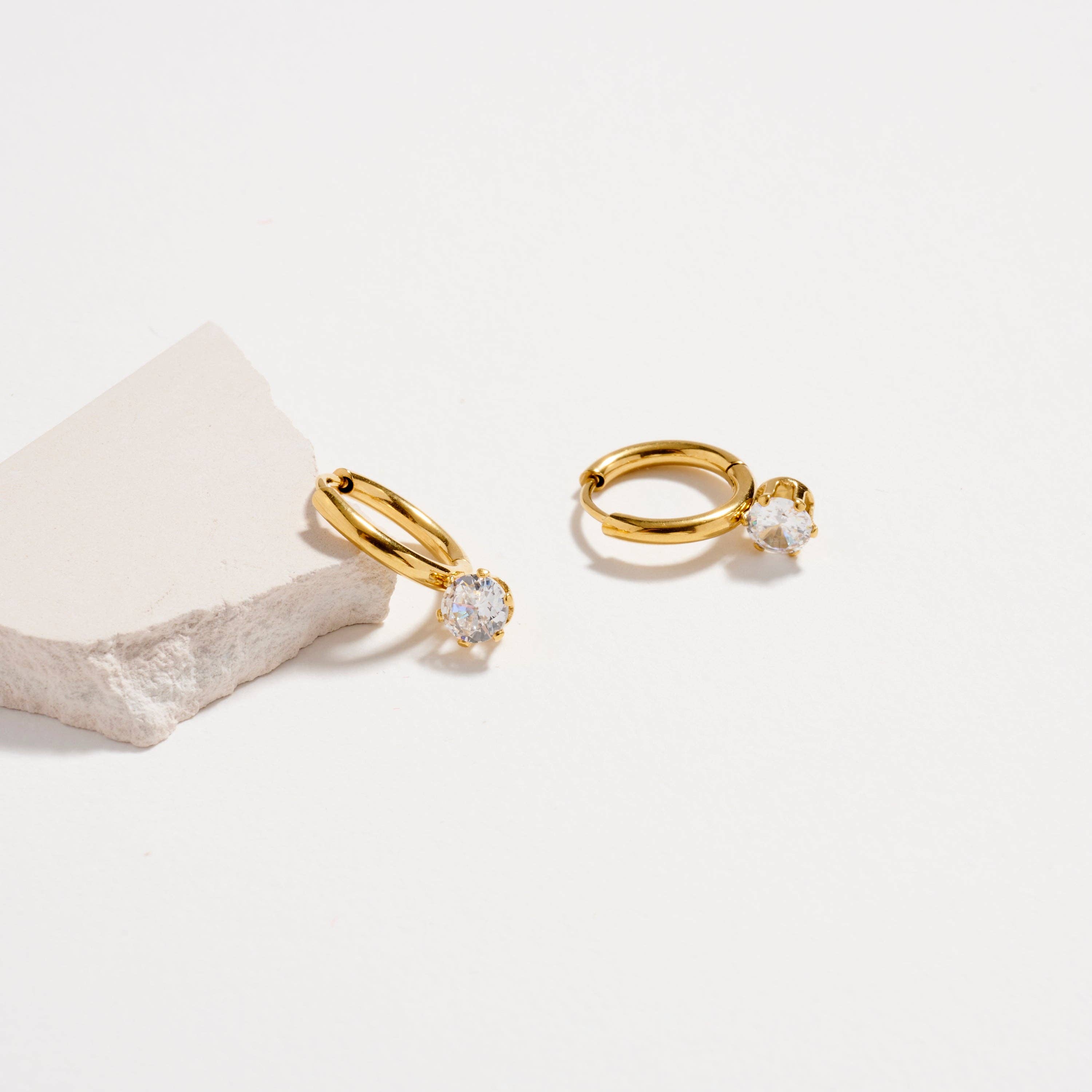 Drop Hoop Earrings