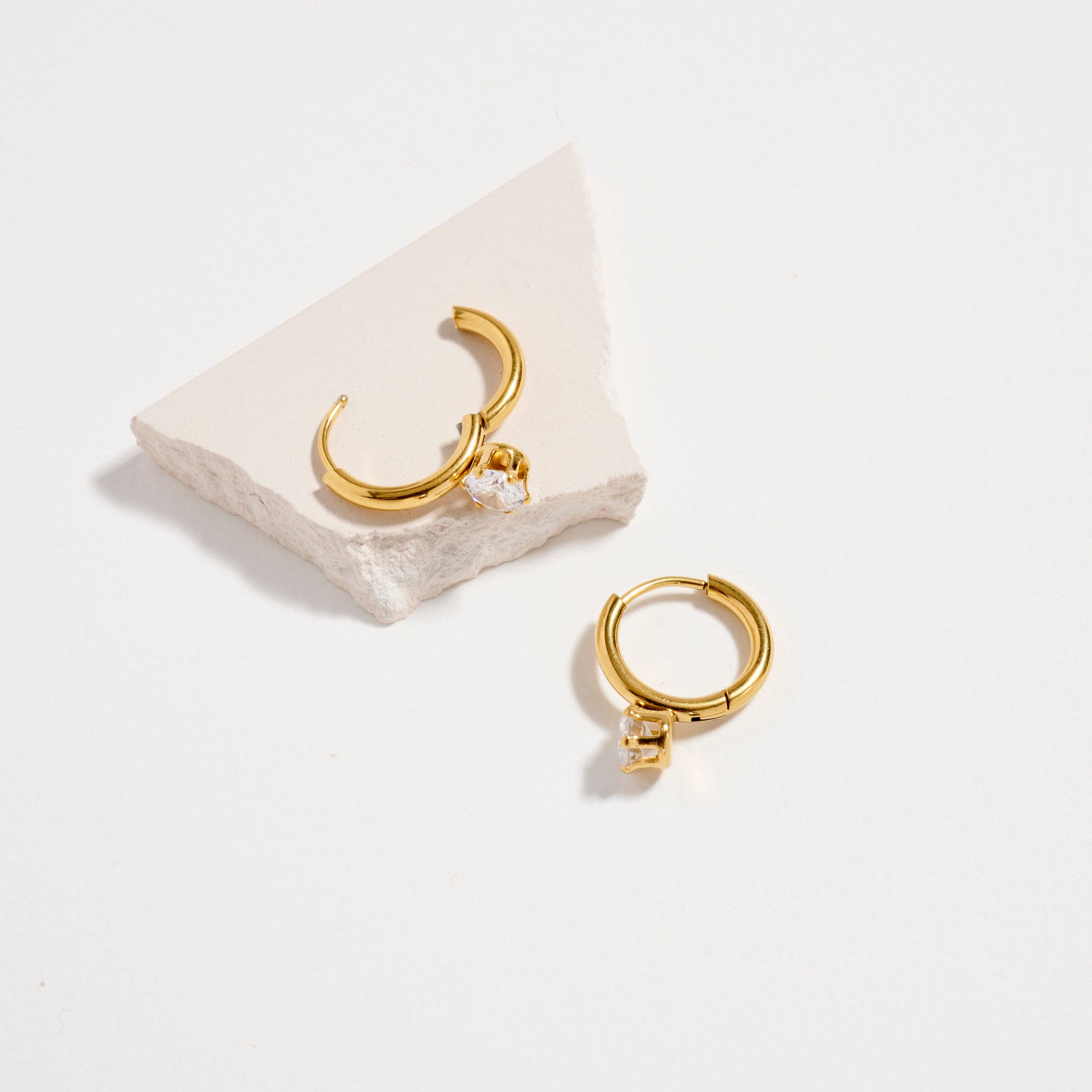 Drop Hoop Earrings