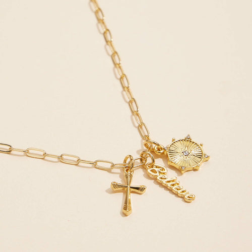 Believe Charm Necklace
