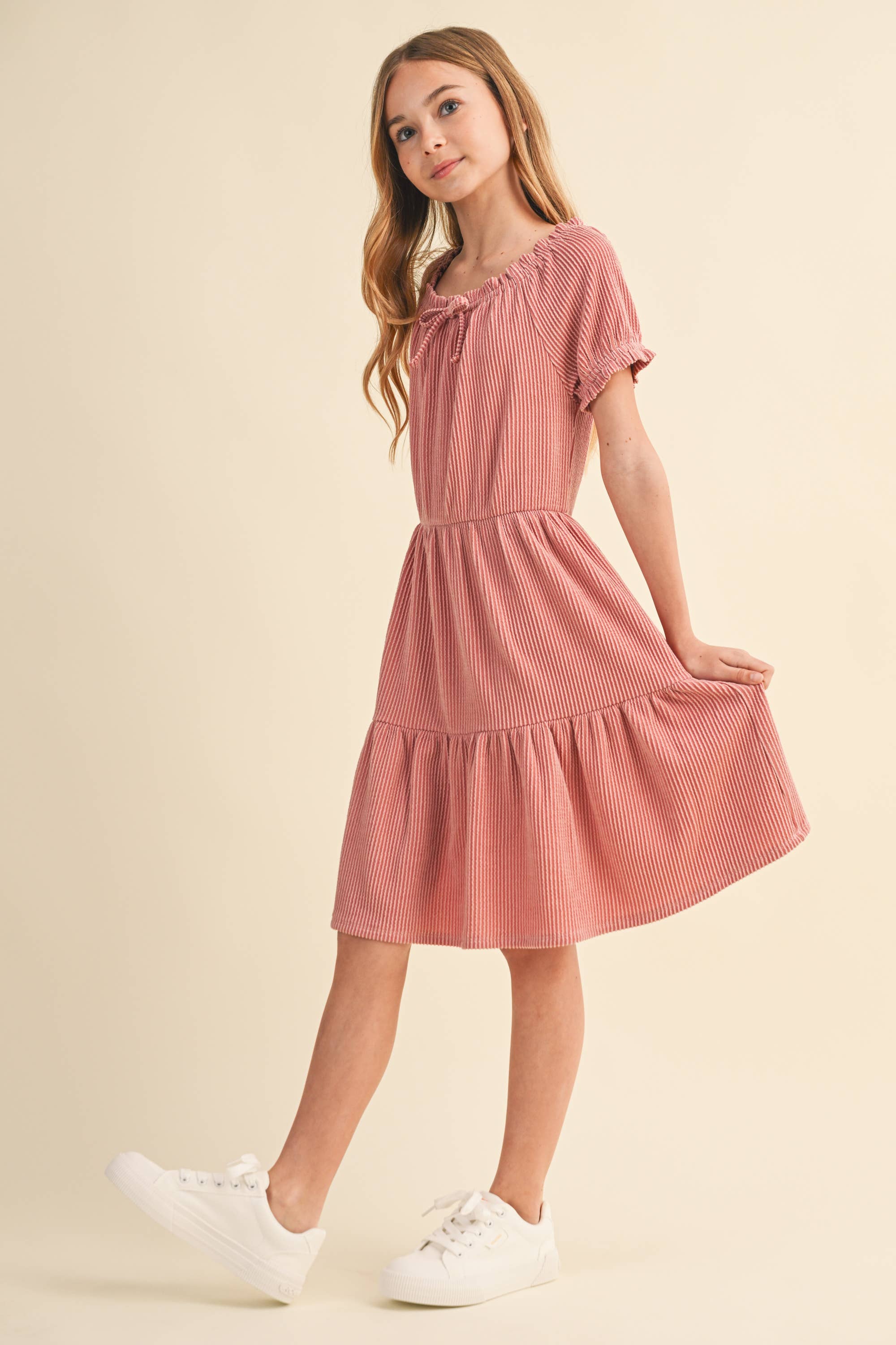Striped Tiered Dress