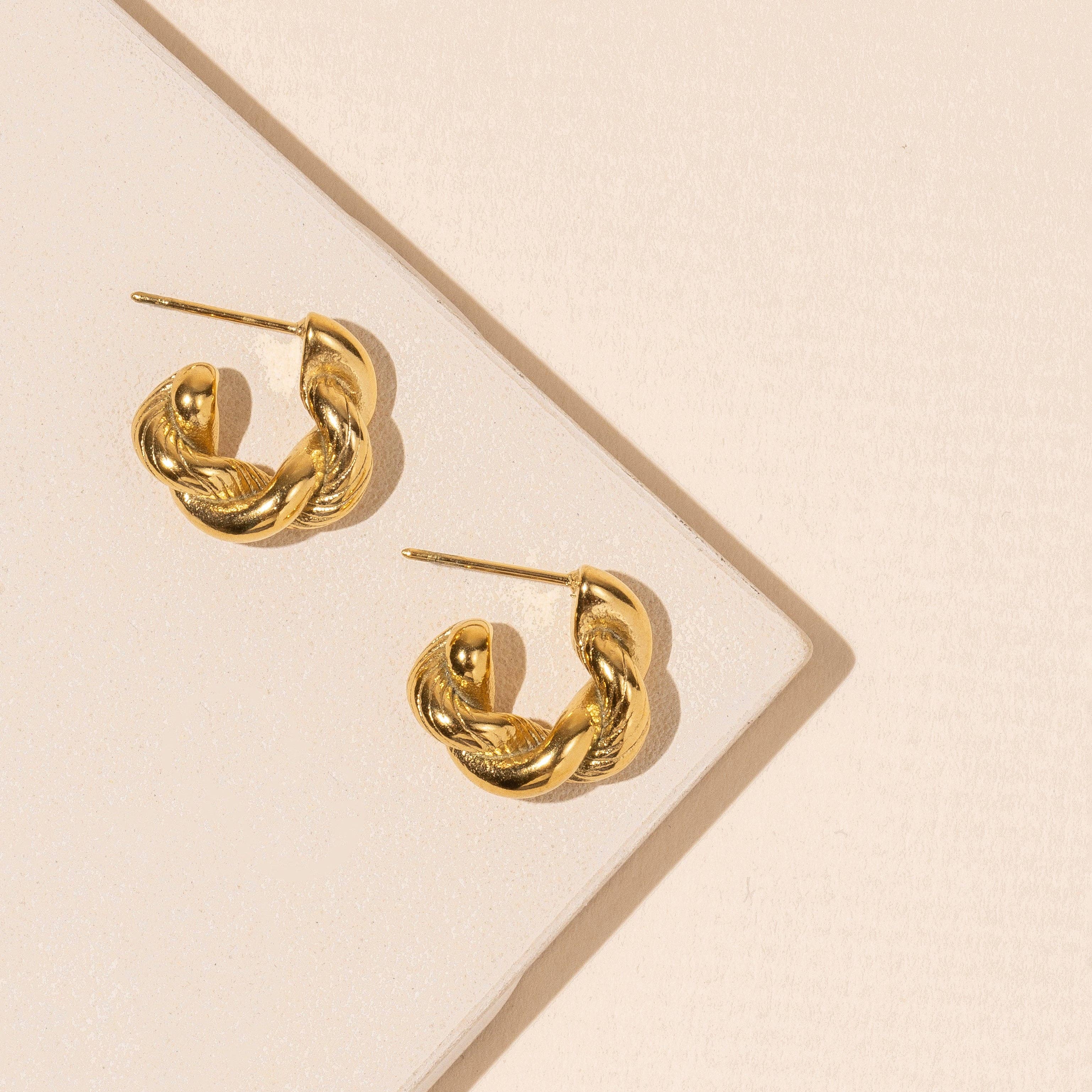 Twisted Hoop Earrings