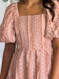 Textured Blush Dress