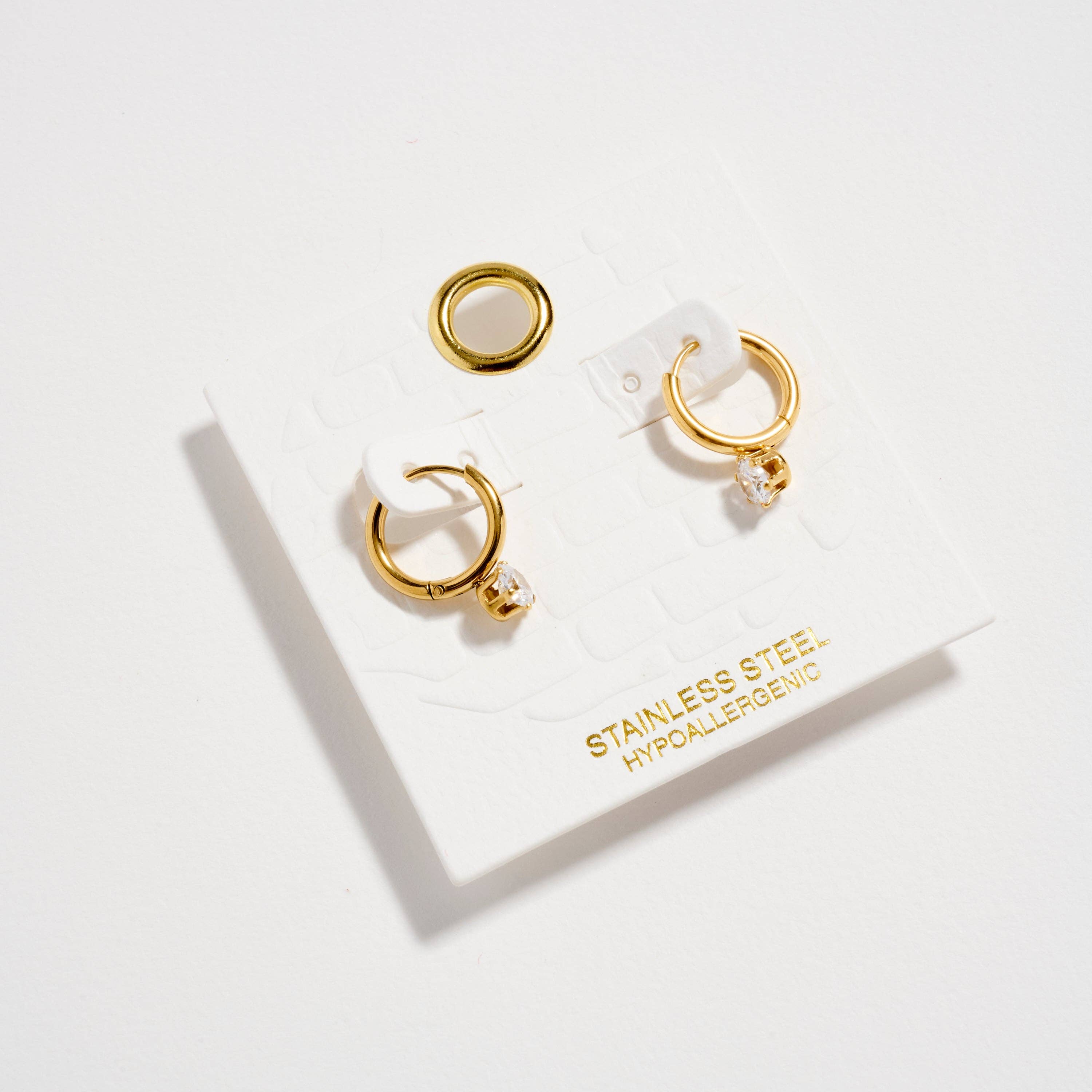 Drop Hoop Earrings