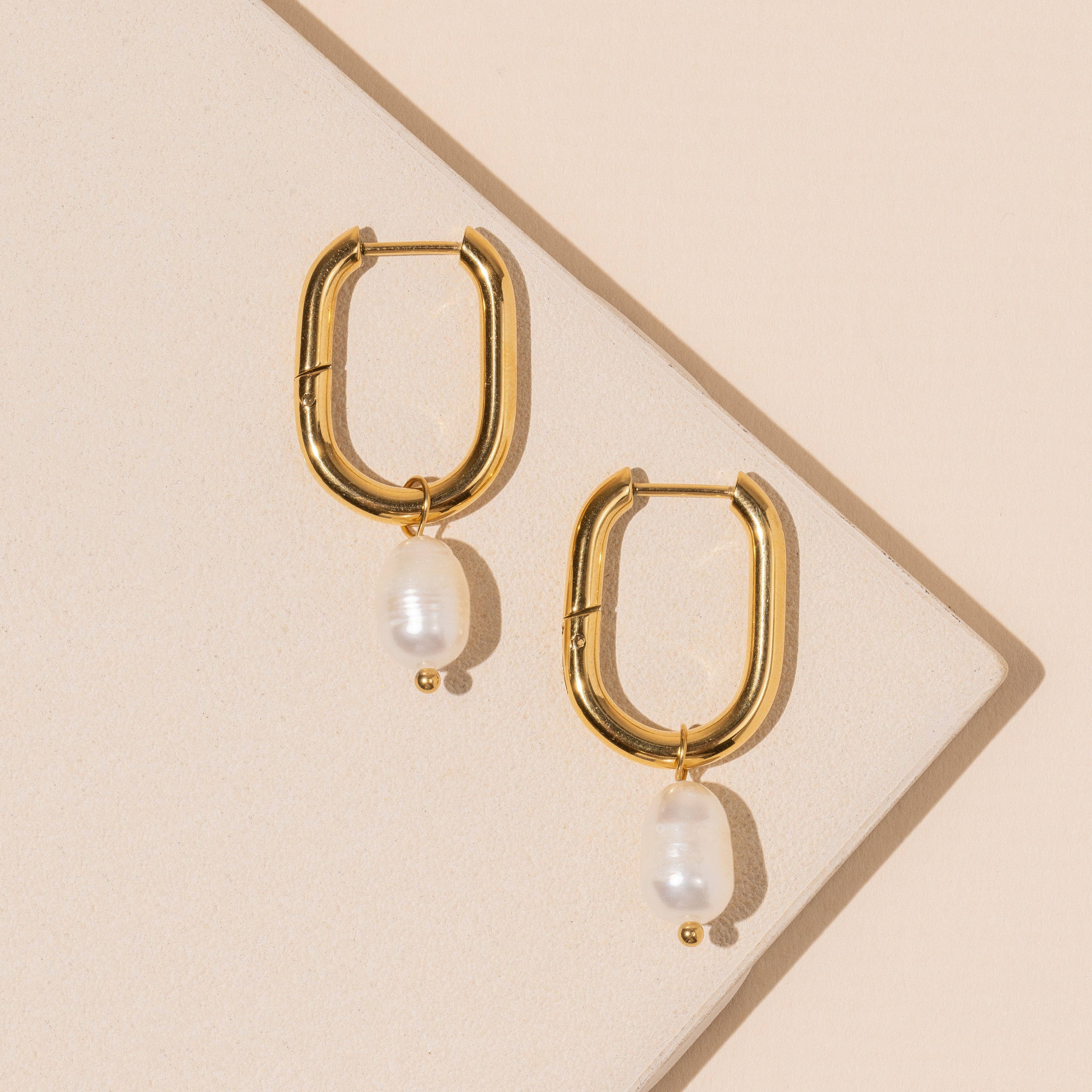 Pearl Charm Earings