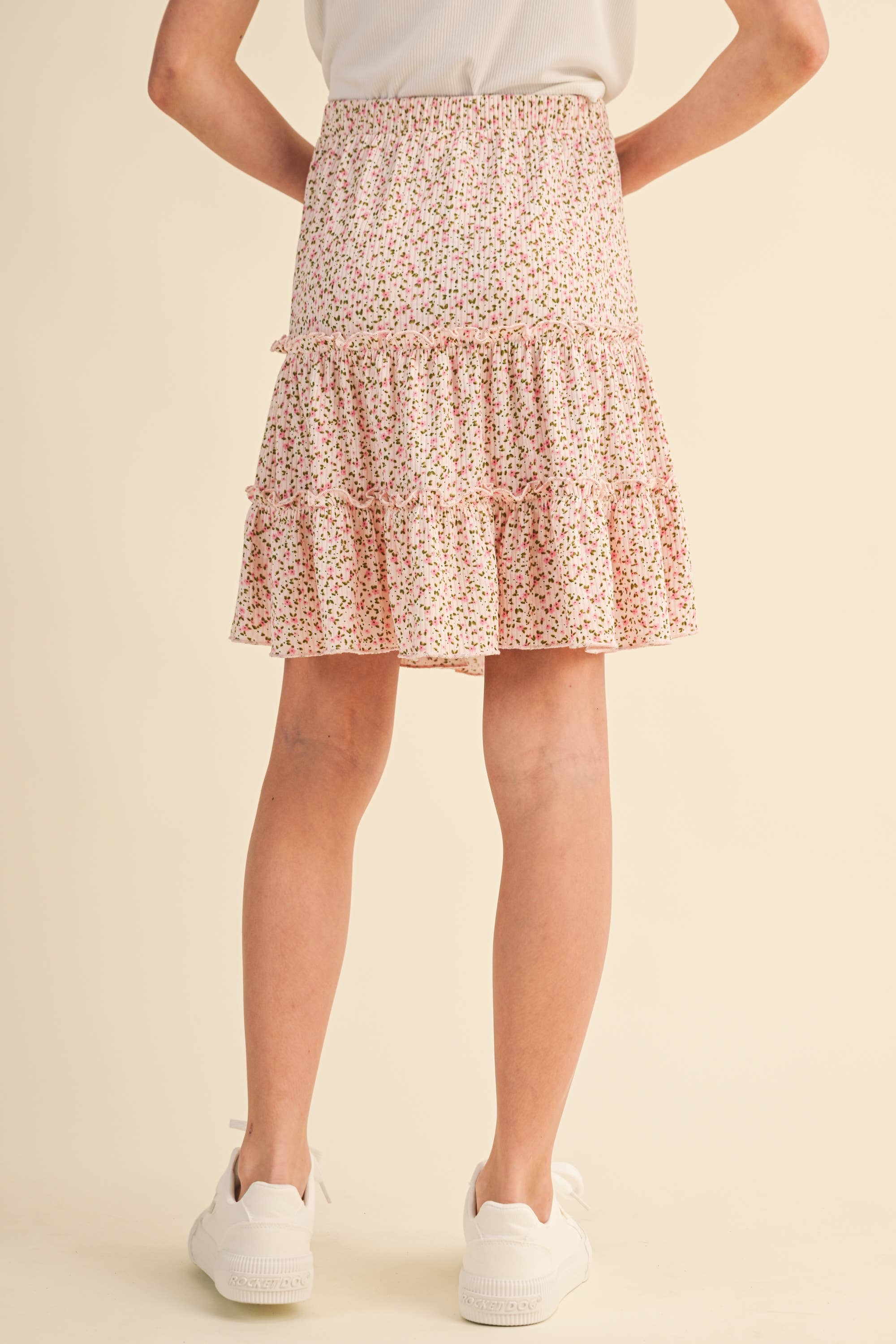 Tiered Knit Skirt