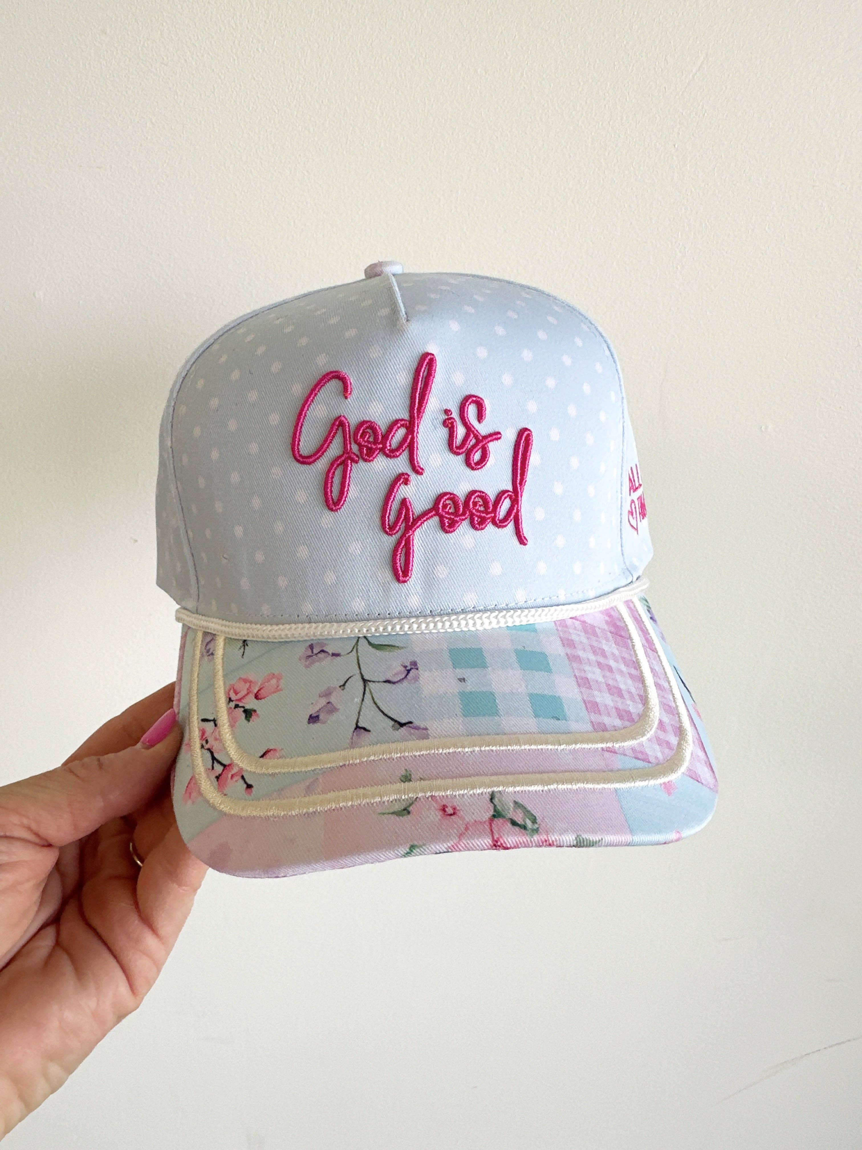 God Is Good Quilted Hat