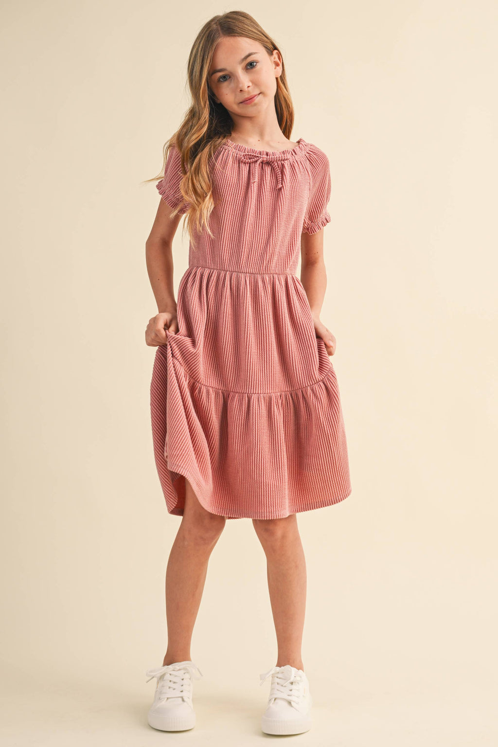 Striped Tiered Dress